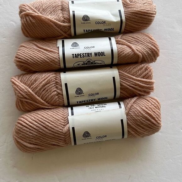 Elsa Williams  Lot 8 Mixed Lot Rust Camel Needlepoint Yarn 40 Yd Skein 1… - Picture 6 of 6
